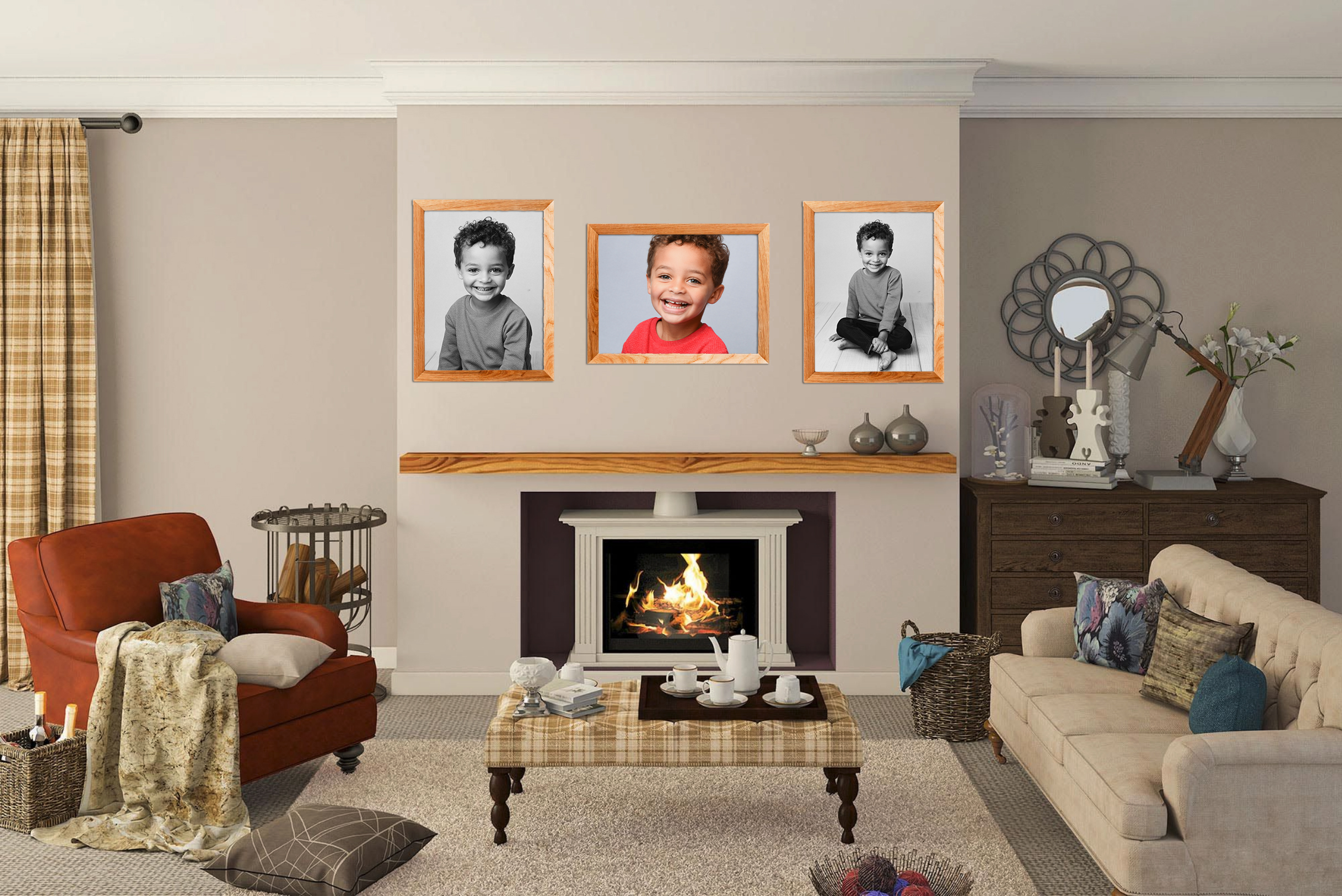 Wall crop shot mockup